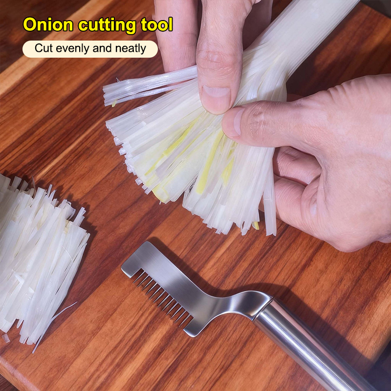 Kitchen Gadgets Essential - Innowacyjny krajalnica do szczypiorku ze stali