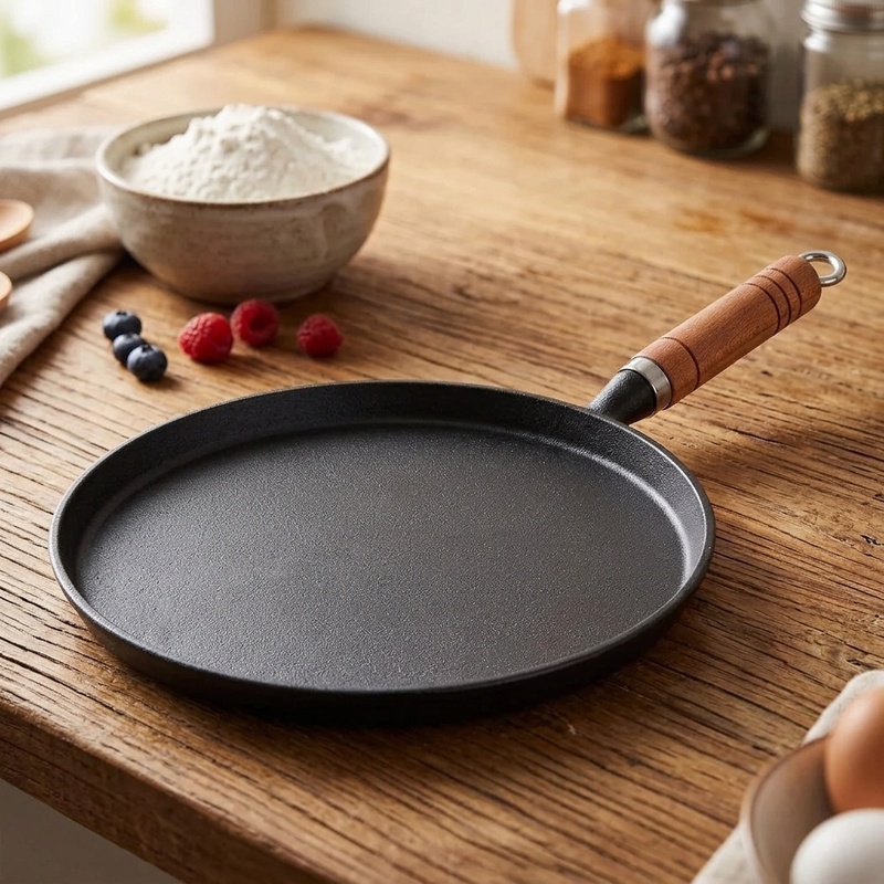 Cast Iron Skillet - Patelnia żeliwna 20/23/26 cm, niepowlekana, nieprzywierająca,