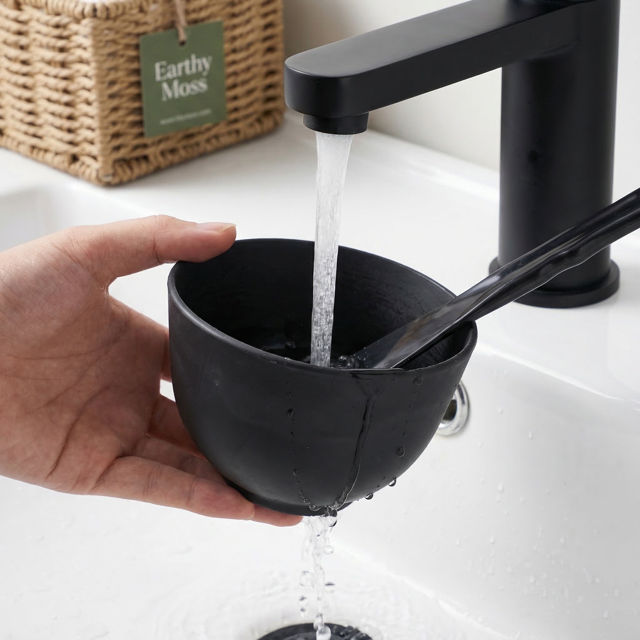 Silicone Spatula Set - 1 zestaw: miska do mieszania masek