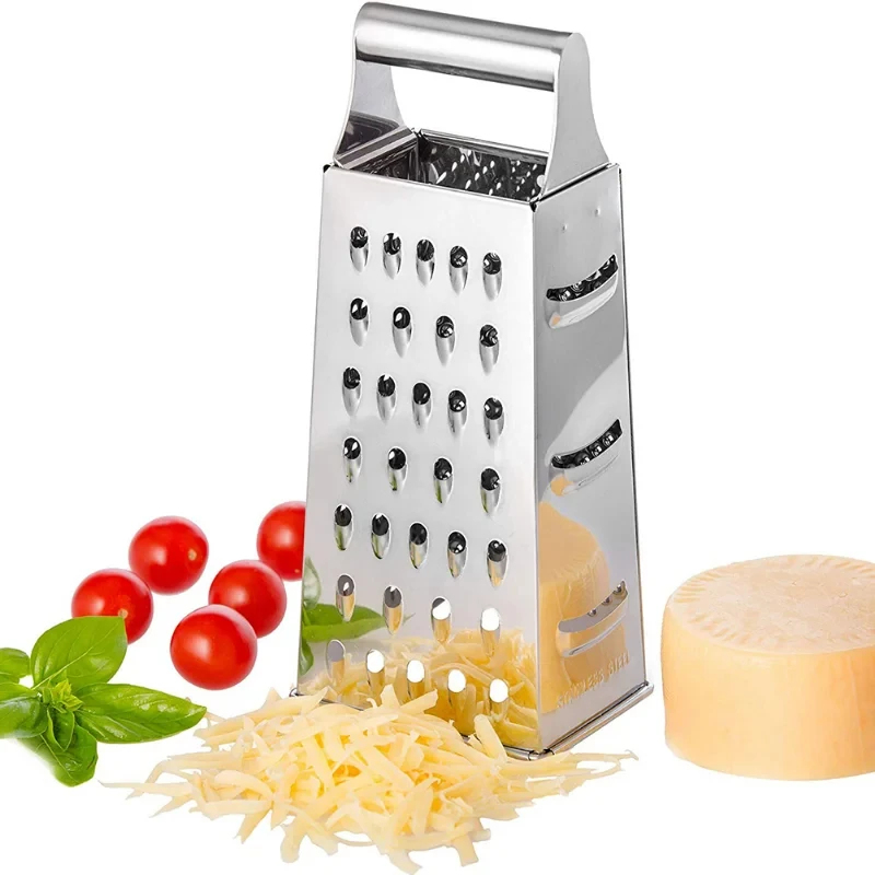 Cheese Grater Box - Tarka ze stali nierdzewnej z 4