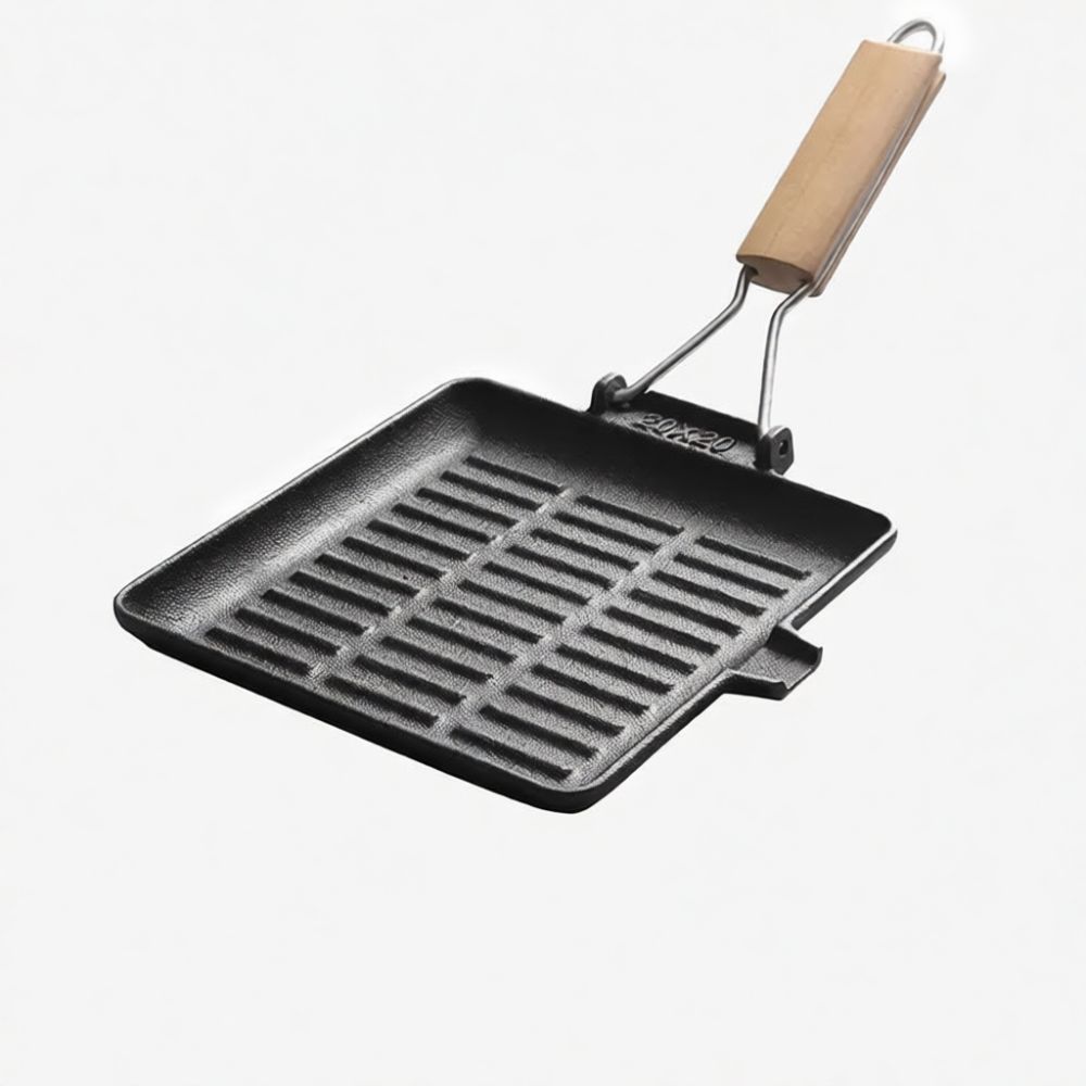 Cast Iron Skillet - Wytrzymała żeliwna patelnia do grillowania, idealna