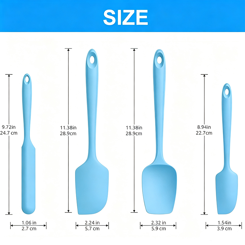 Zestaw 4 sztuk silikonowych ło – Silicone Spatula Set recenzja i cena