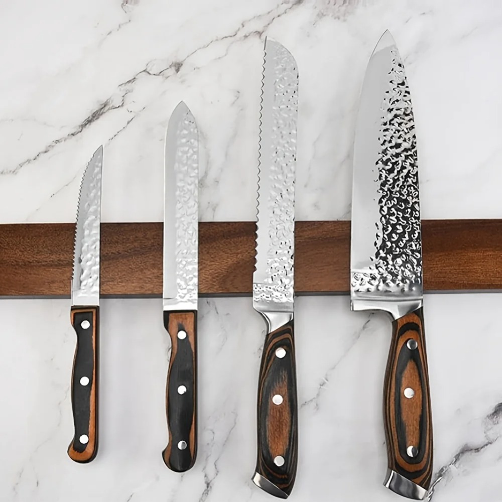 Uchwyt na noże z drewna orzech – Magnetic Knife Strip recenzja i cena