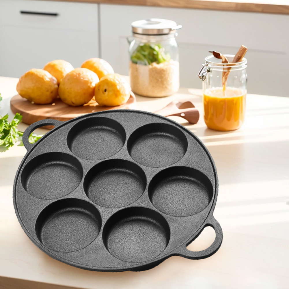 Patelnia żeliwna z 7 otworami, – Cast Iron Skillet recenzja i cena