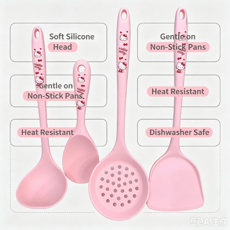 Uroczy nadruk anime, 4-częścio – Silicone Spatula Set recenzja i cena