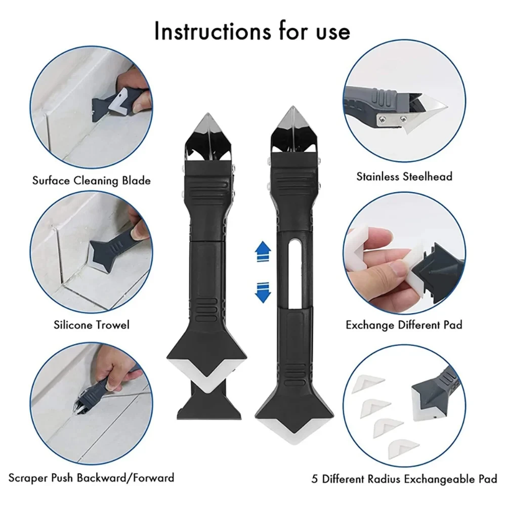 Zestaw narzędzi 5 w 1 z metalo – Silicone Spatula Set recenzja i cena